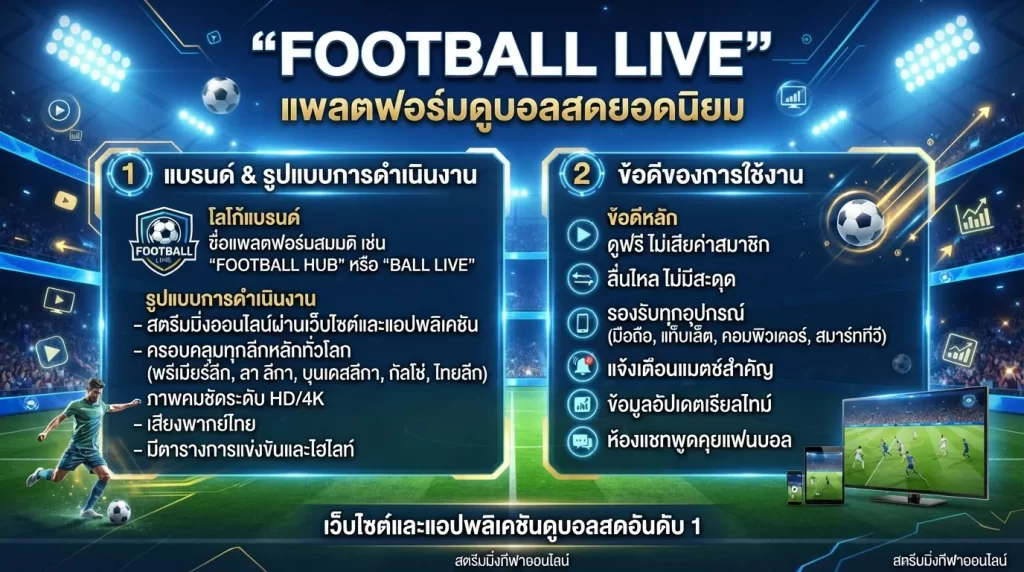 ช่องทางดูบอลสดยอดนิยมและข้อดีของการใช้งาน